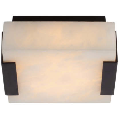 Kelly Wearstler Covet Low Clip Solitaire Flush Mount with Alabaster