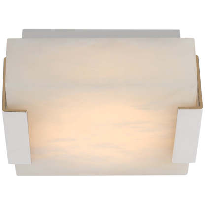 Kelly Wearstler Covet Low Clip Solitaire Flush Mount with Alabaster