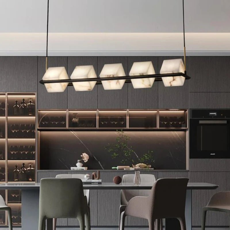 Lifang Alabaster Chandelier-Sylvia Space
