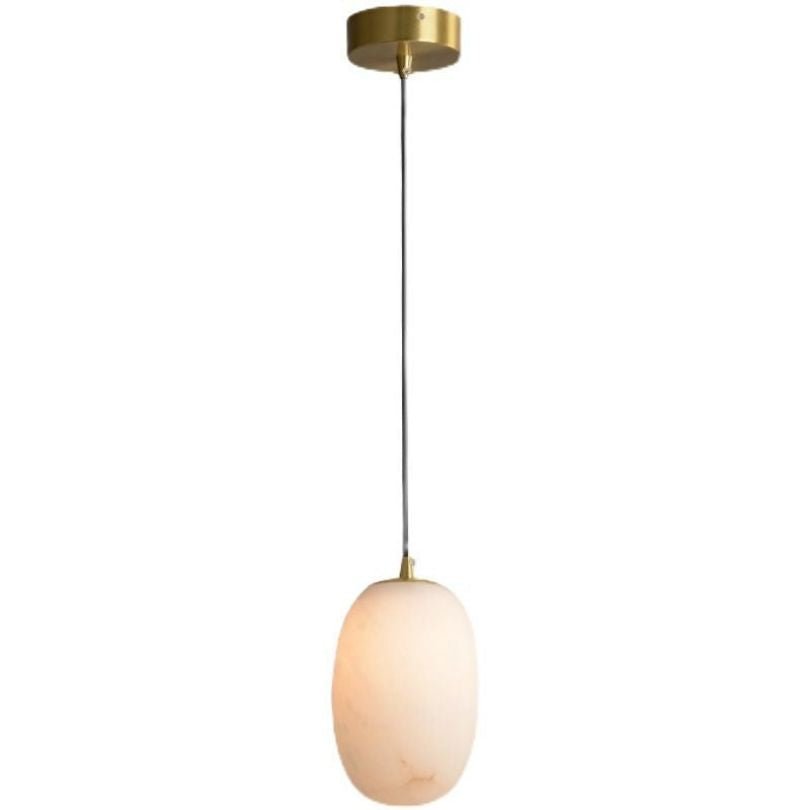 Lithos Alabaster Pendant Light-Sylvia Space