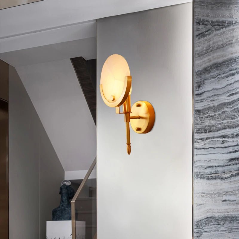 Luxus Alabaster Wall Lamp-Sylvia Space