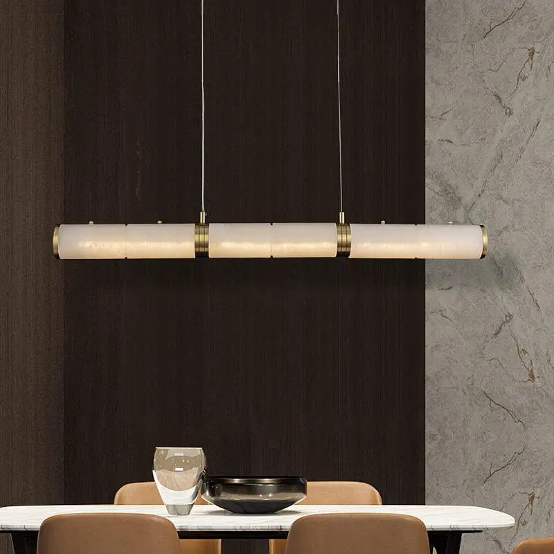 Alabaster Anne Art Linear Chandelier