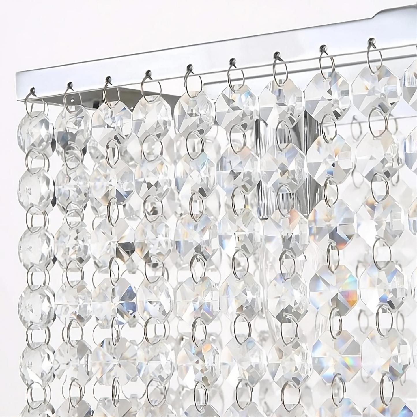 Adena Crystal Tassel Dining Room Chandelier-Sylvia Space