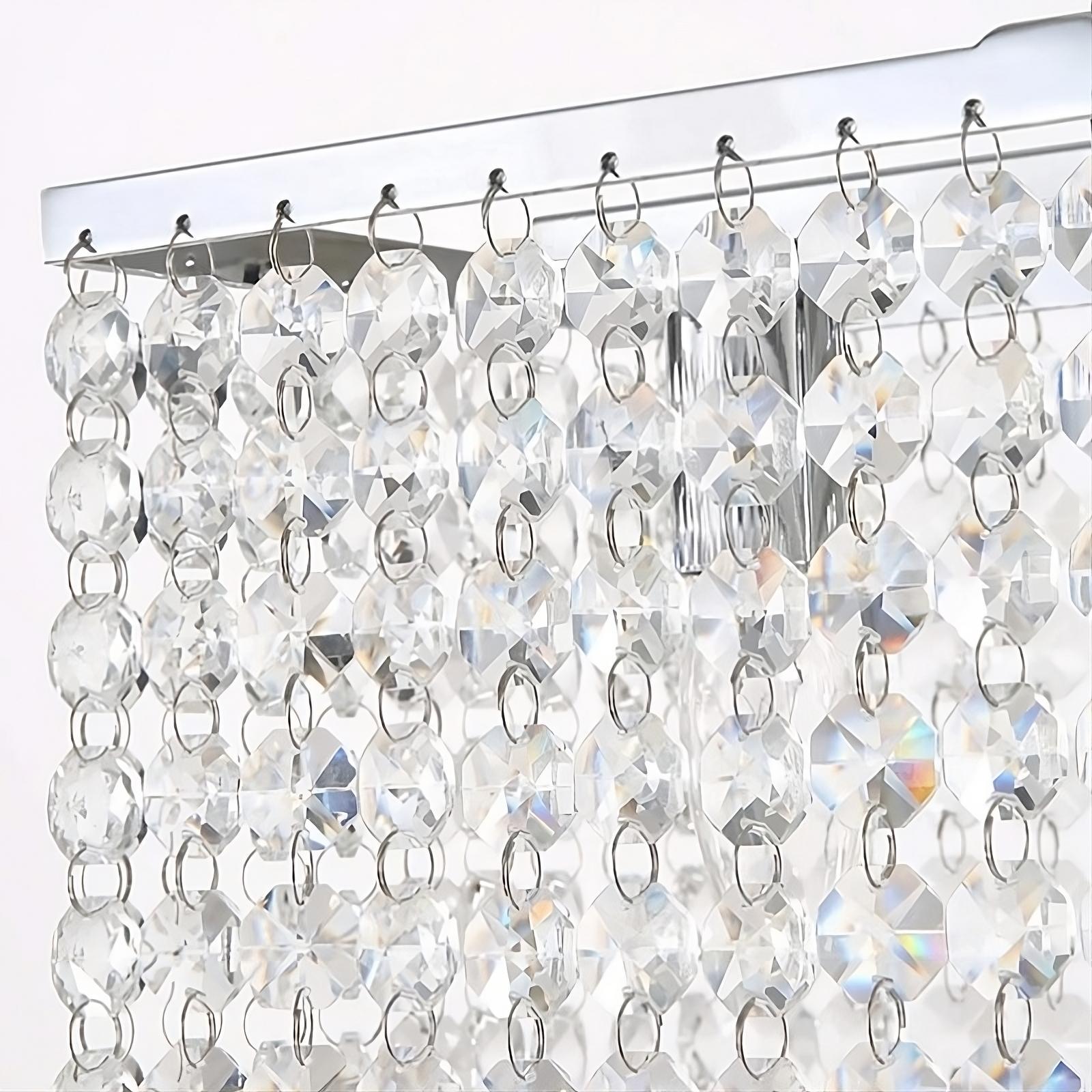 Adena Crystal Tassel Dining Room Chandelier-Sylvia Space