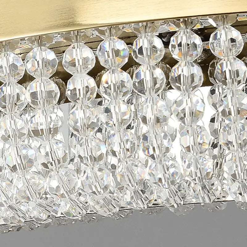 Bergamo Double Ring Crystal Chandelier-Sylvia Space