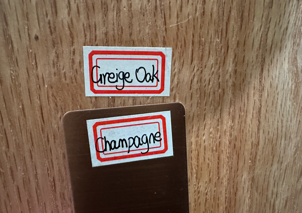 Byron Cabinet Custom size- Greige Oak/Champagne