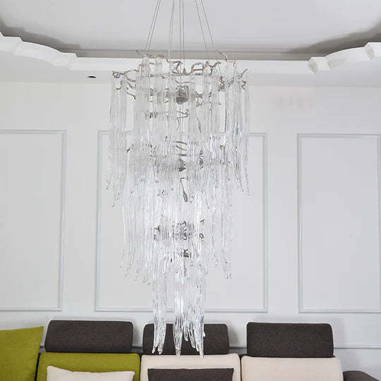 Kayla Branch Glass Chandelier, Home Decoration Lamp-Sylvia Space