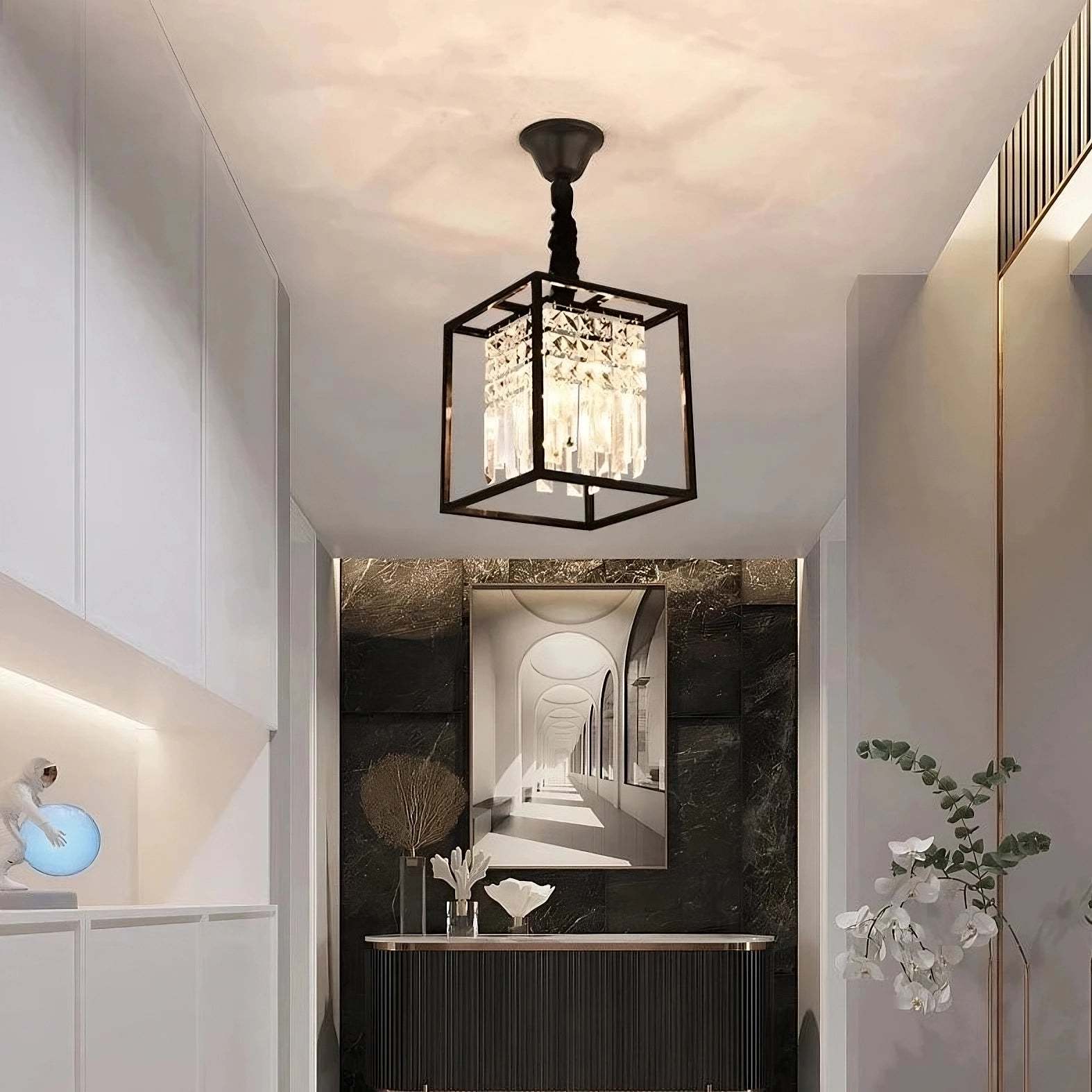 Giordano Crystal Pendant Chandelier-Sylvia Space