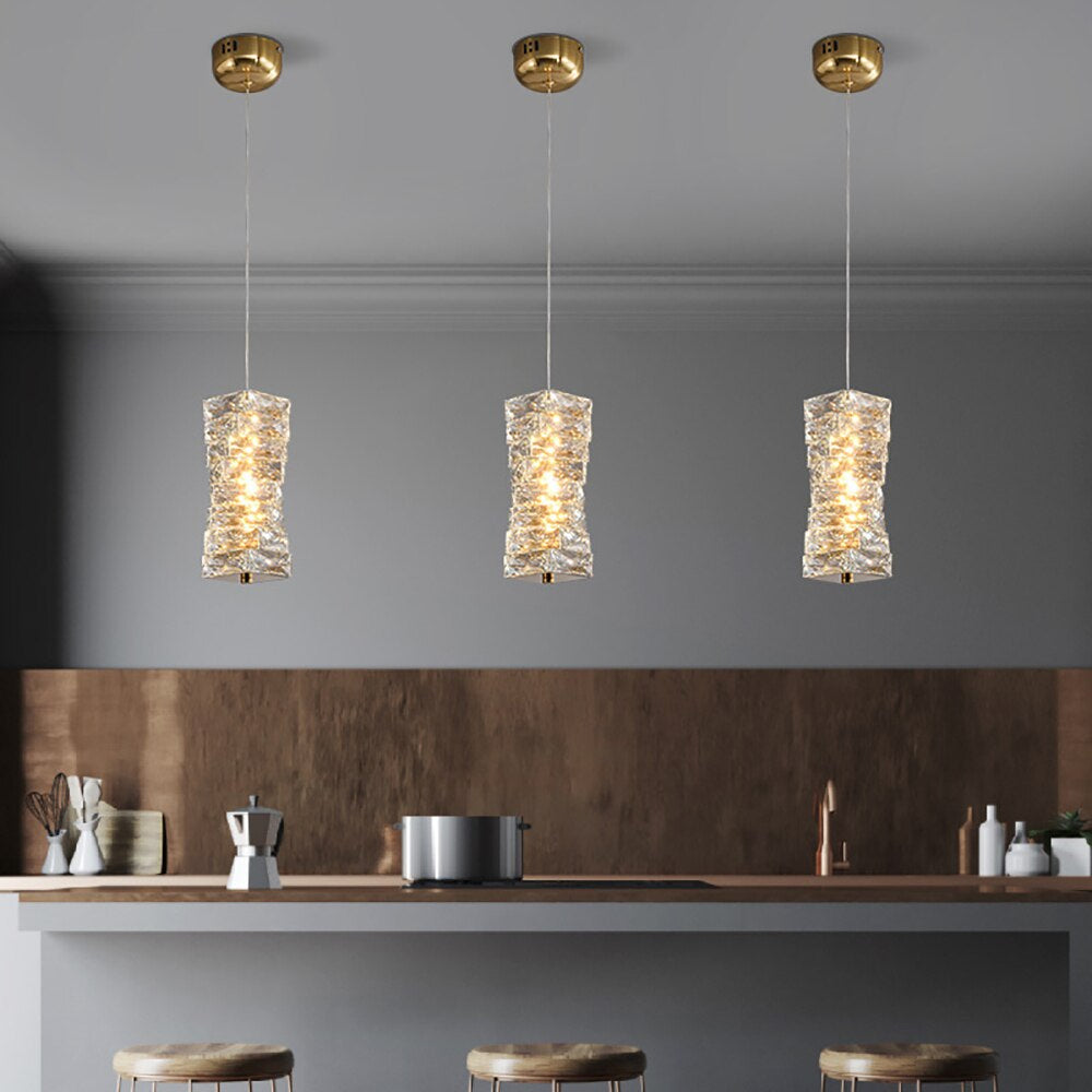 Bacci Crystal Pendant Light-Sylvia Space