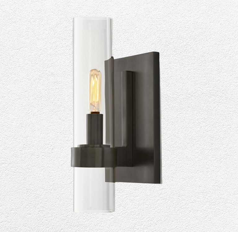 Manory Glass Cup Wall Sconce-Sylvia Space