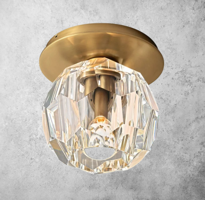 Bouble De Crystal Glass Petite Wall Sconce