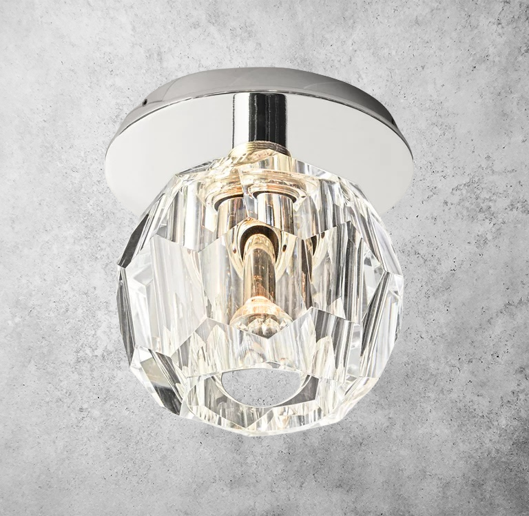 Bouble De Crystal Glass Petite Wall Sconce