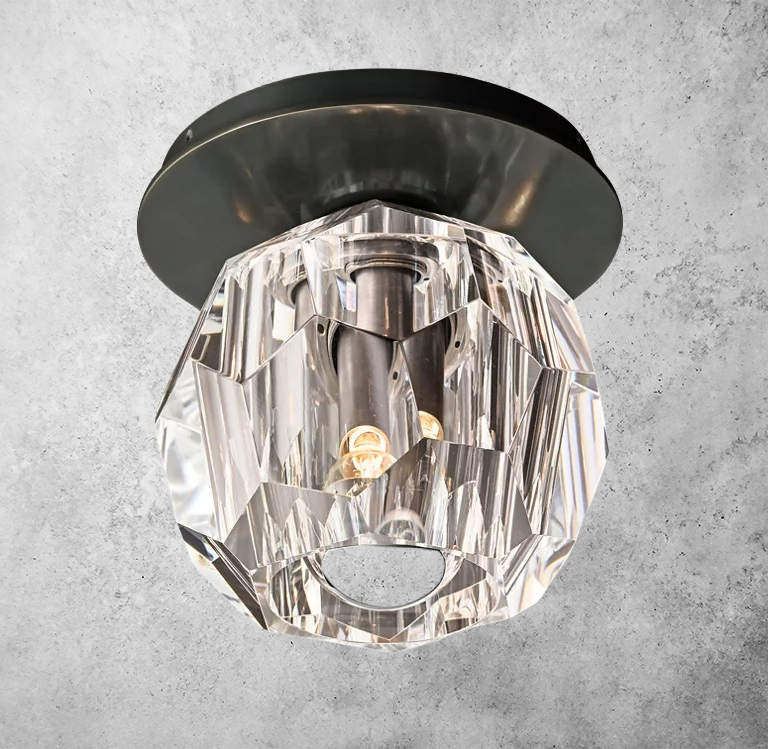 Bouble De Crystal Glass Petite Wall Sconce