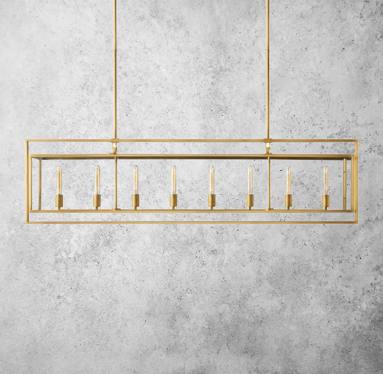 Michaul Beck Rectangular Chandelier 72"