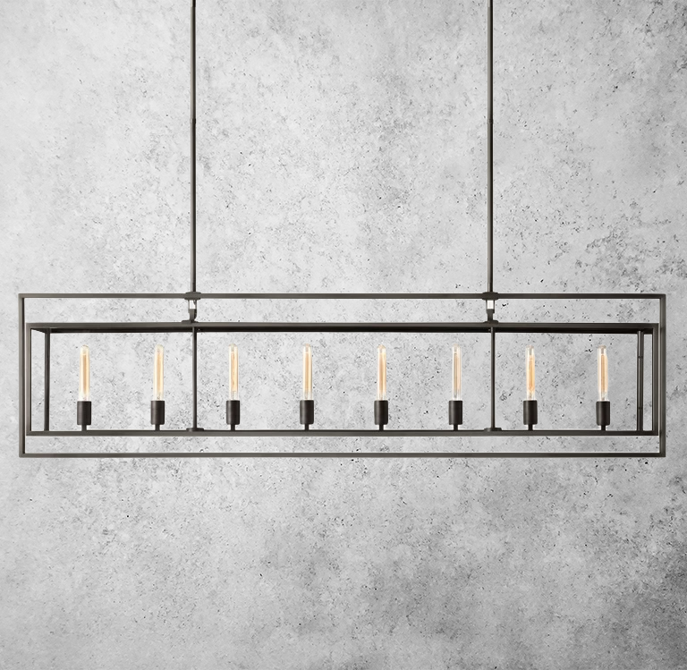 Michaul Beck Rectangular Chandelier 72"