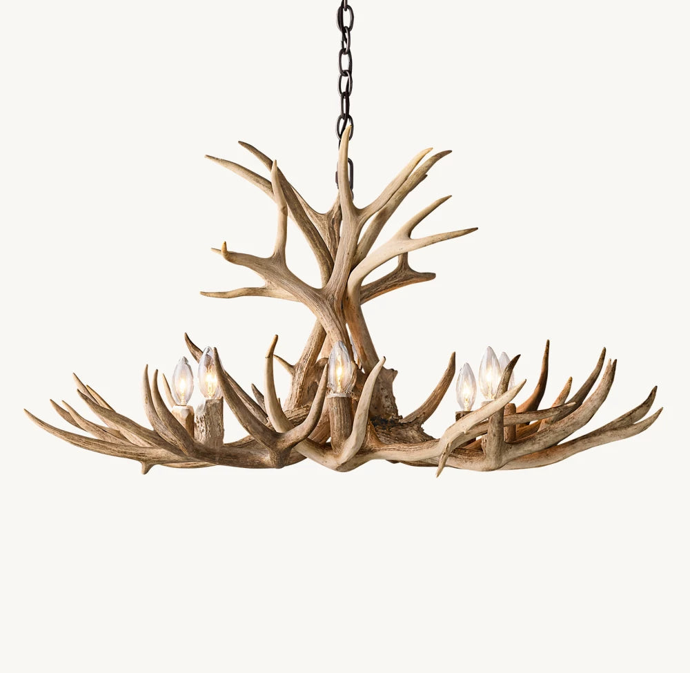 NATURAT ANTLER CHANDELIER 36"