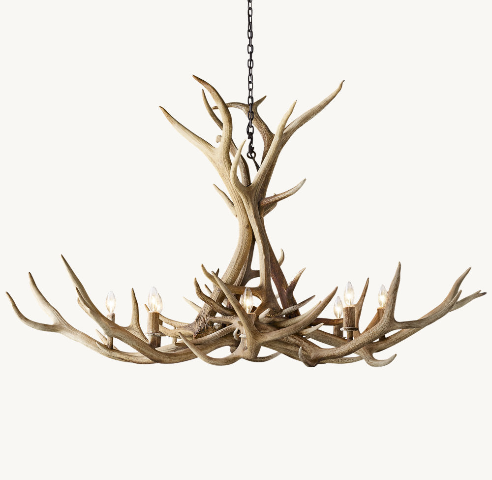 NATURAT ANTLER CHANDELIER 66"