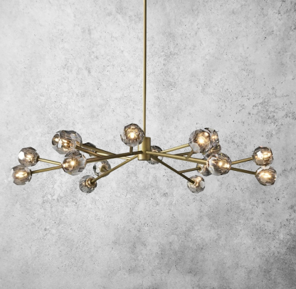 Bouble De Crystal Round Chandelier 60"