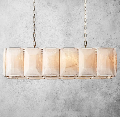 Hulson Calcite Rectangular Chandelier 42"