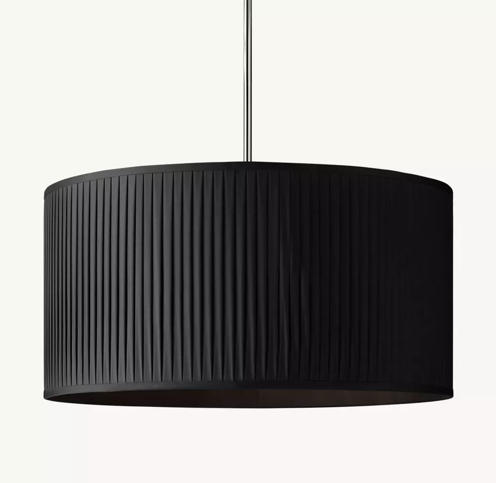 Reed Pleated Drum Pendant