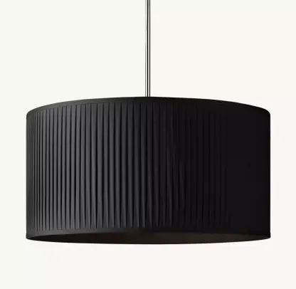 Reed Pleated Drum Pendant