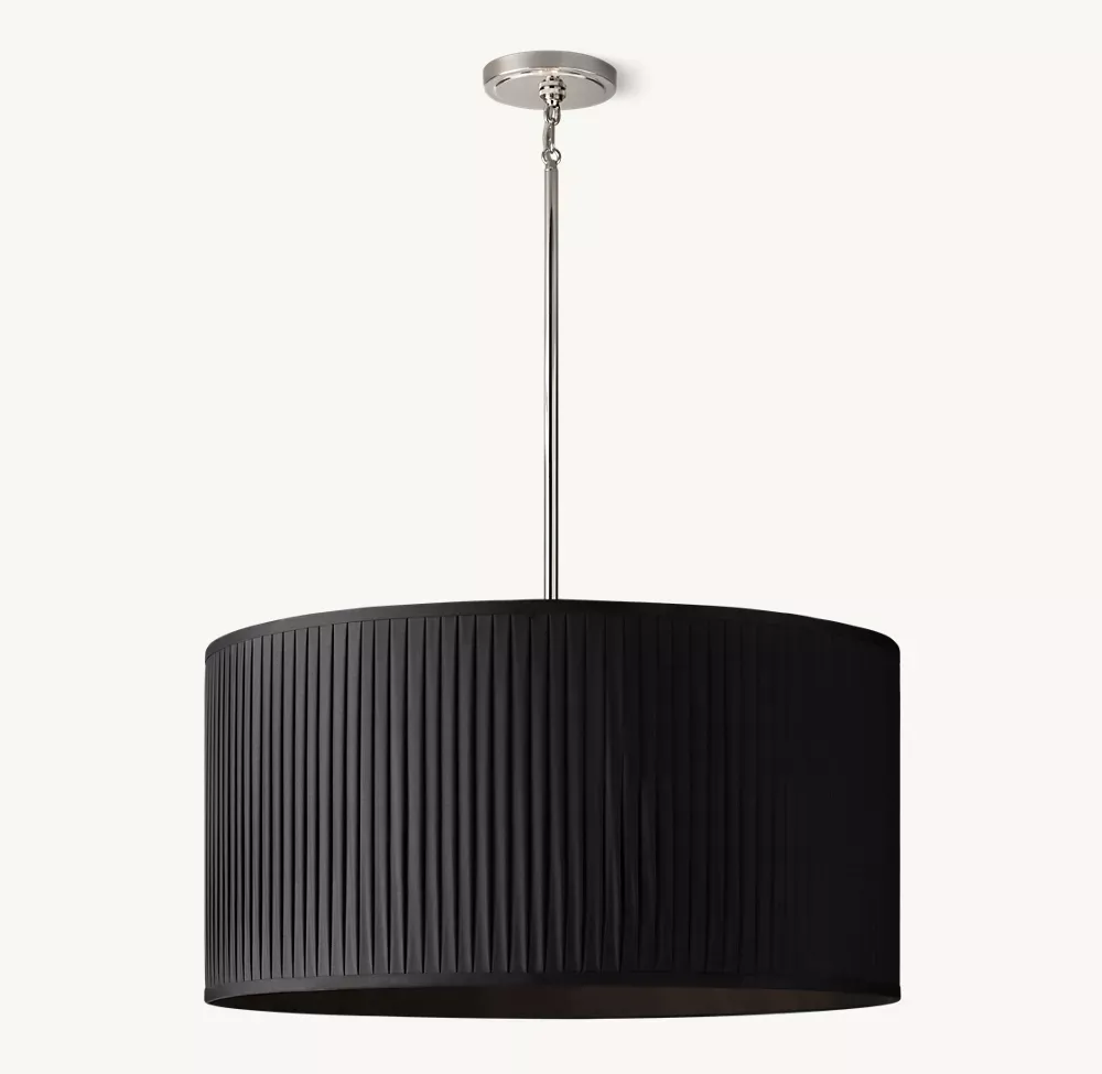 Reed Pleated Drum Pendant