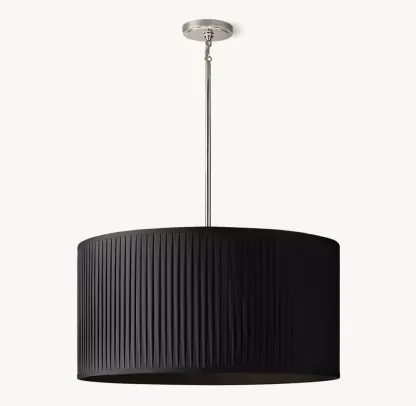 Reed Pleated Drum Pendant