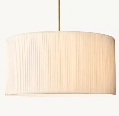 Reed Pleated Drum Pendant