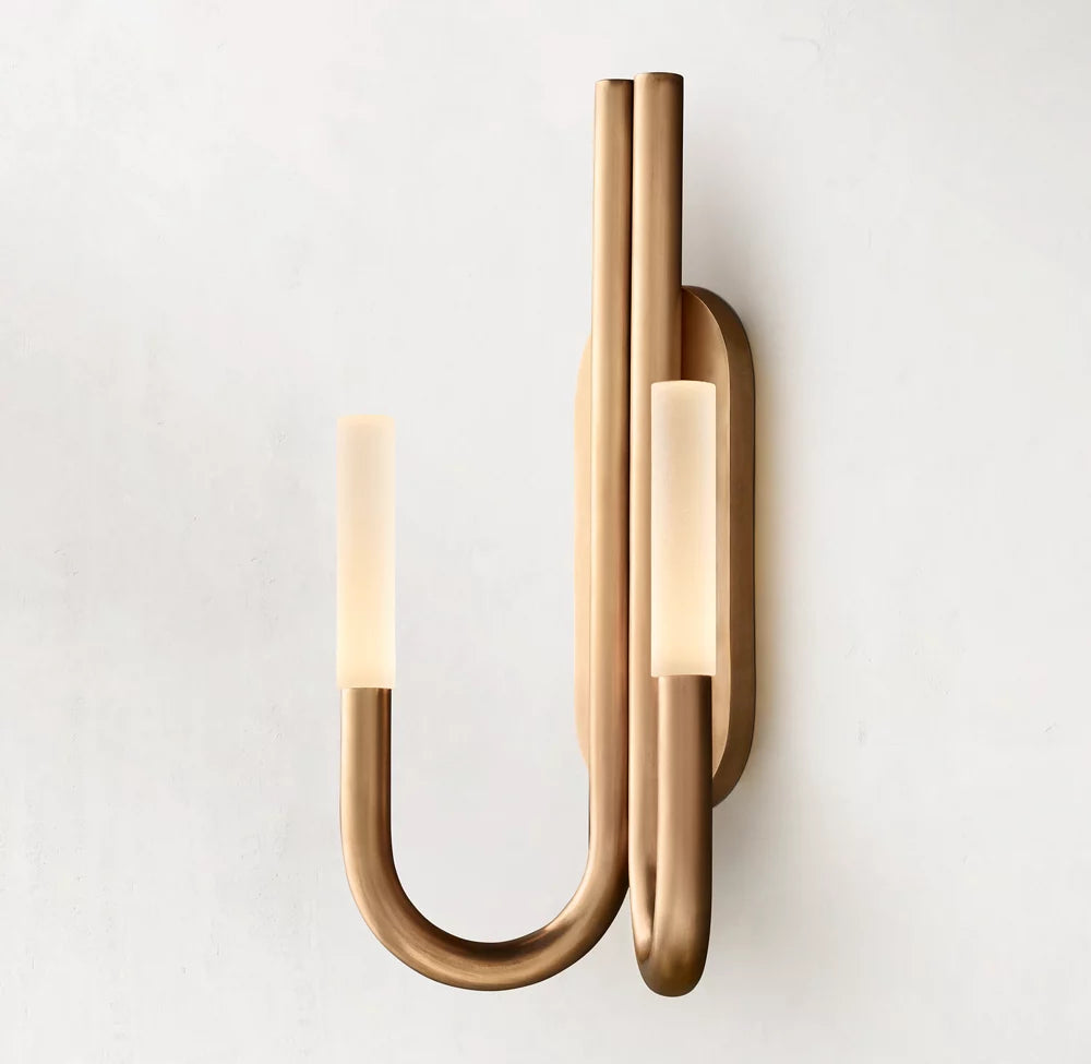 Roussel Double Wall Sconce-Sylvia Space