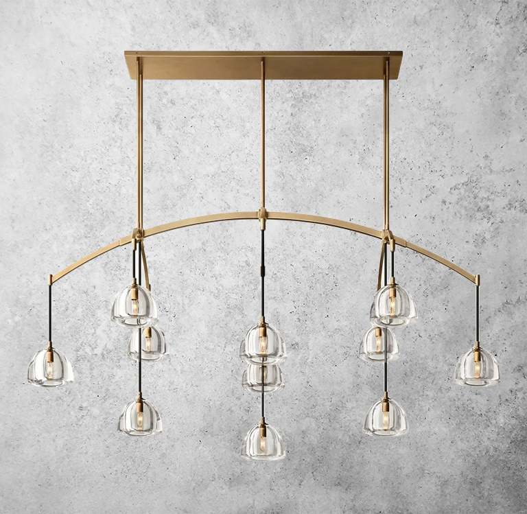 Hemisophere Linear Chandelier 72''