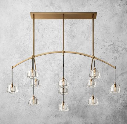 Hemisophere Linear Chandelier 72''
