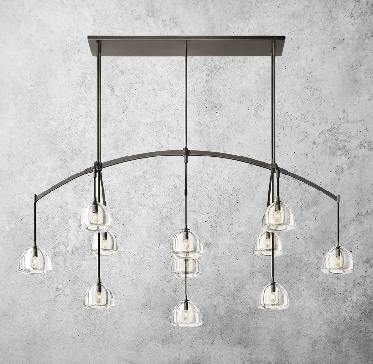 Hemisophere Linear Chandelier 72''