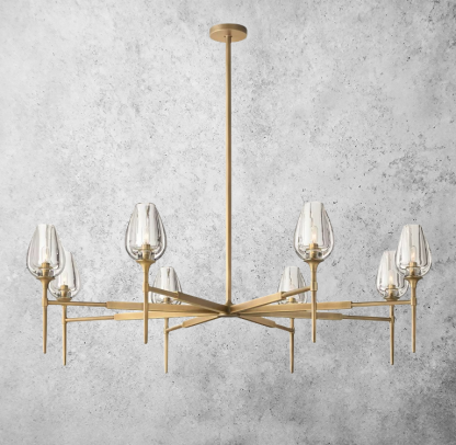 Tulip Round Chandelier 54"