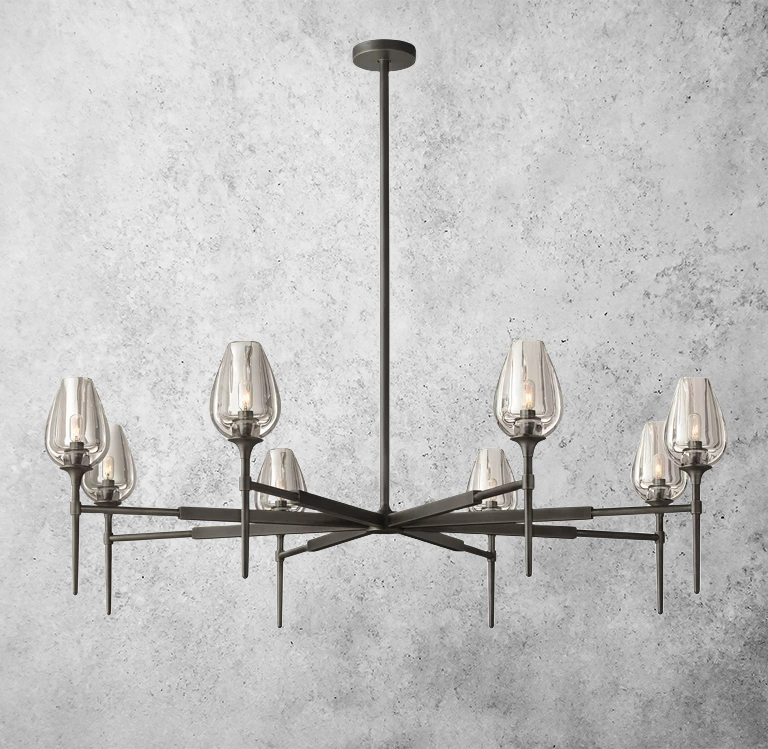 Tulip Round Chandelier 54"