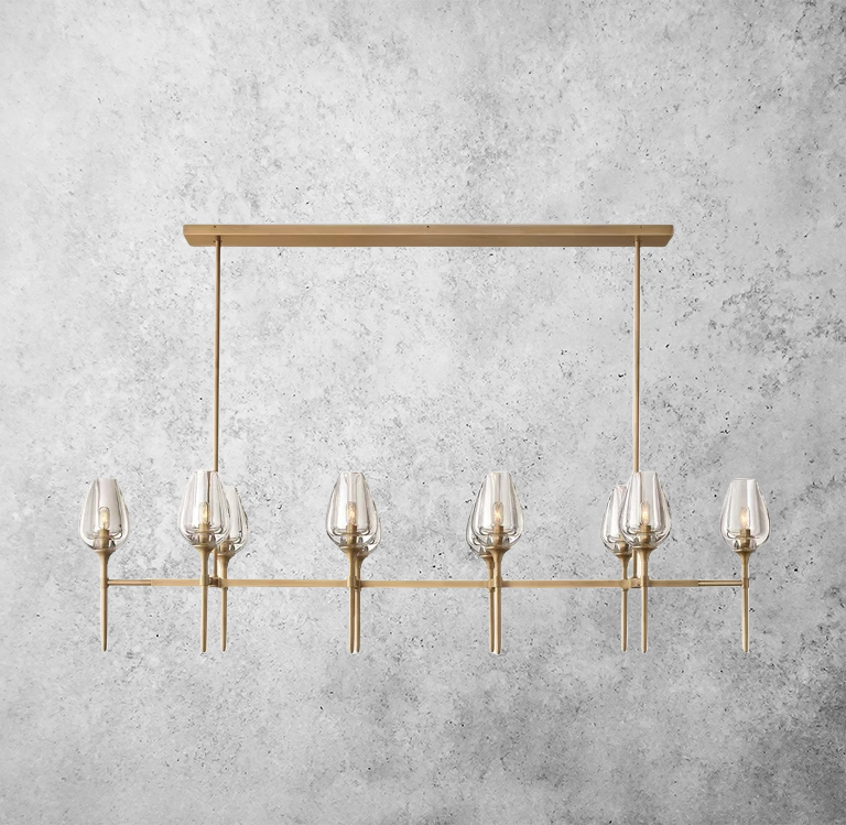 Tulip Linear Chandelier 65"