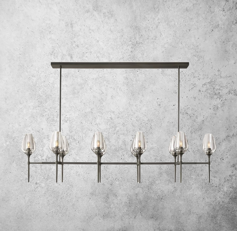Tulip Linear Chandelier 65"