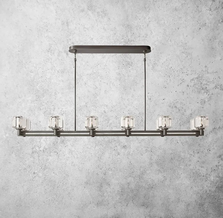 Demarety Linear Chandelier 60" for Living Room, Bedroom, Dining Table（customisation）