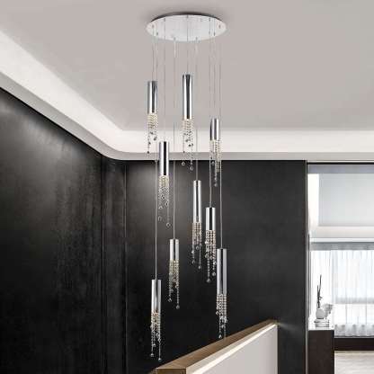 Canali Modern Crystal Pendant Chandelier-Sylvia Space