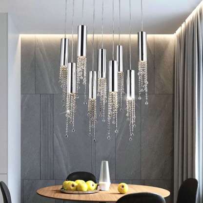 Canali Modern Crystal Pendant Chandelier-Sylvia Space