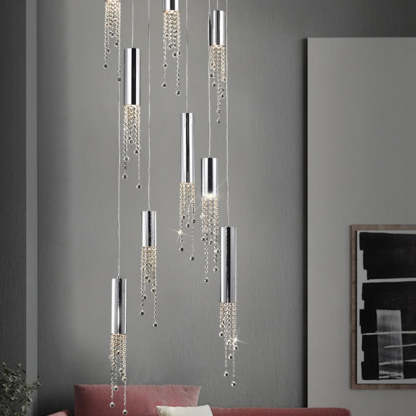 Canali Modern Crystal Pendant Chandelier-Sylvia Space
