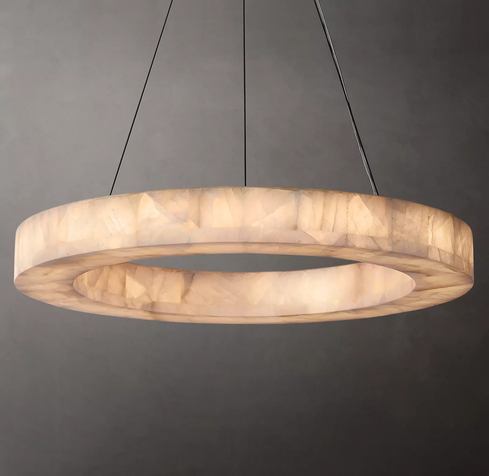 Handmade Calcite Round Chandelier31″ 40'' 60''-Sylvia Space