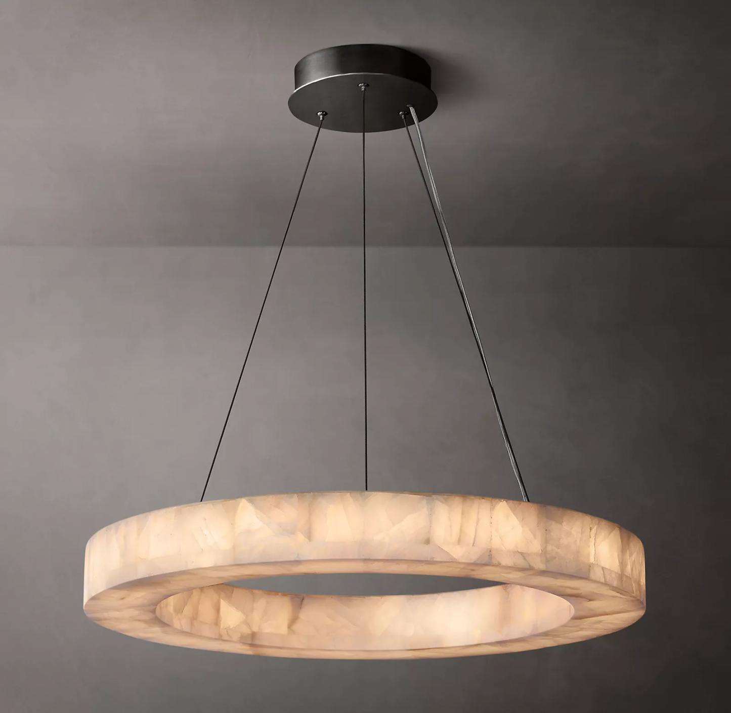 Handmade Calcite Round Chandelier31″ 40'' 60''-Sylvia Space