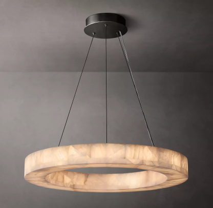 Handmade Calcite Round Chandelier31″ 40'' 60''-Sylvia Space