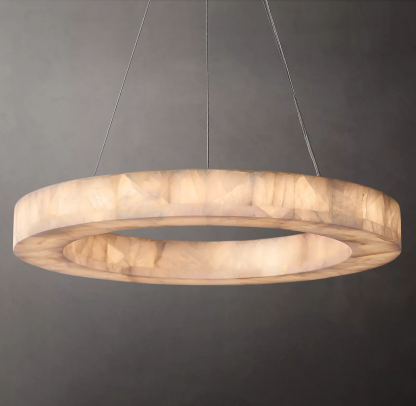 Handmade Calcite Round Chandelier31″ 40'' 60''-Sylvia Space