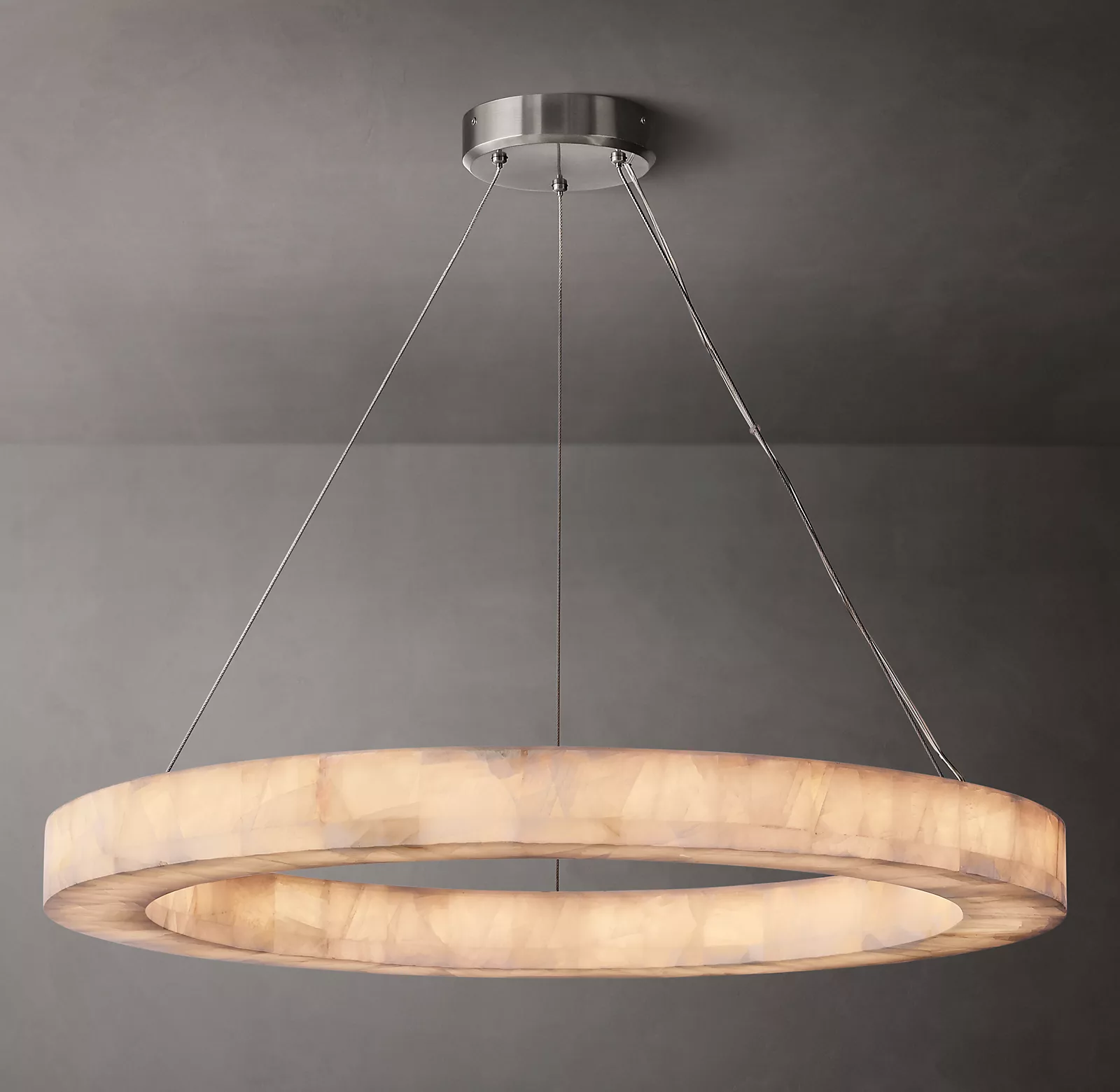 Handmade Calcite Round Chandelier31″ 40'' 60''-Sylvia Space