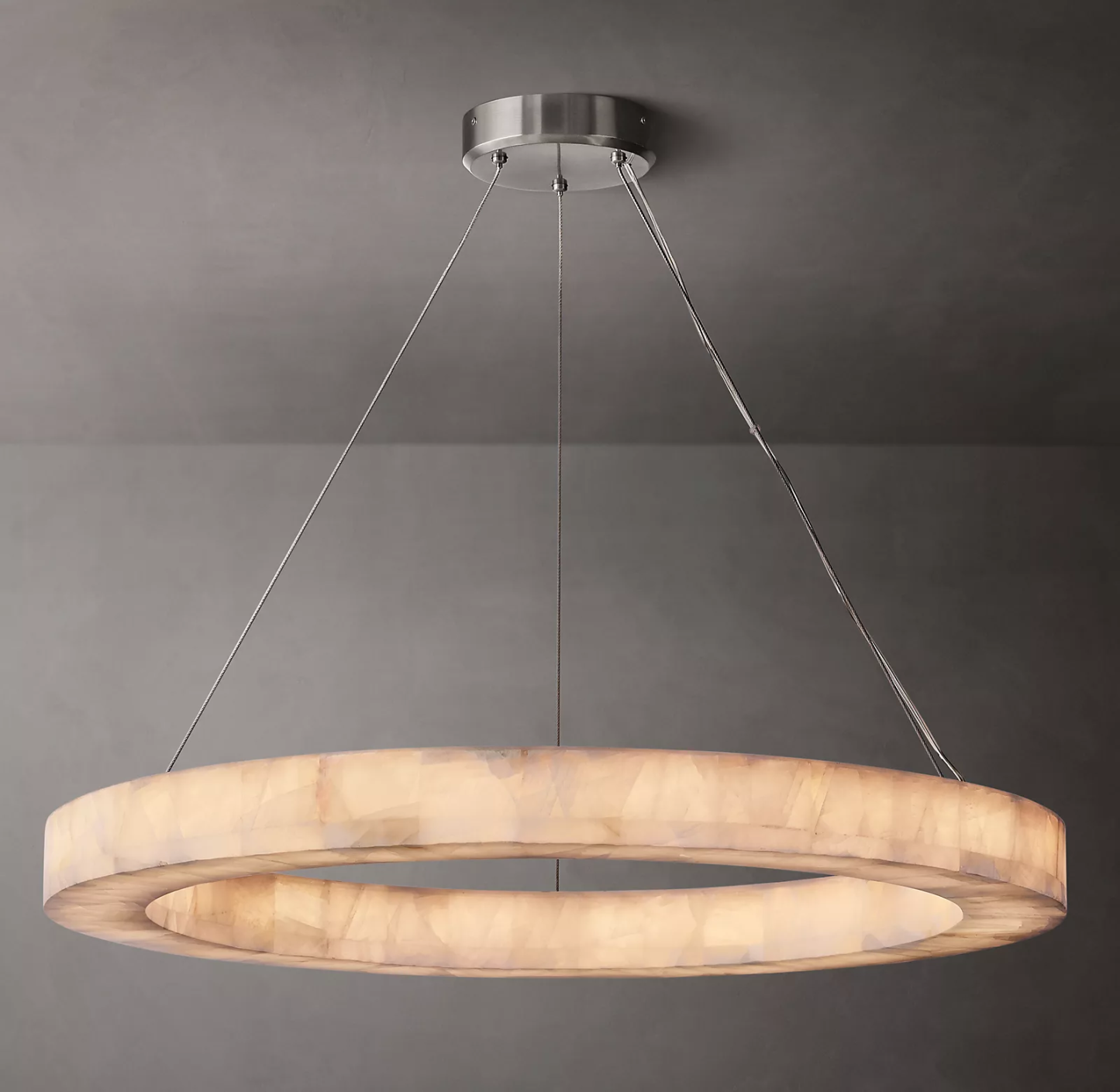 Handmade Calcite Round Chandelier31″ 40'' 60''-Sylvia Space