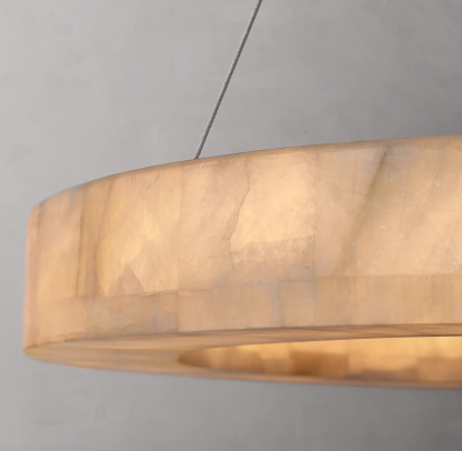 Handmade Calcite Round Chandelier31″ 40'' 60''-Sylvia Space