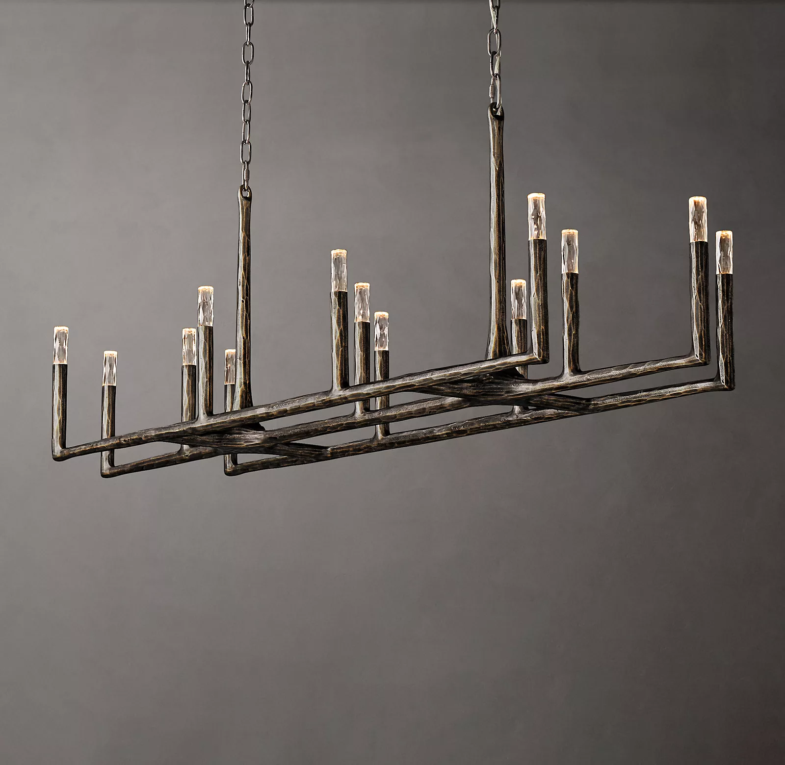 Thames Linear Chandelier 72″ 13 Lights