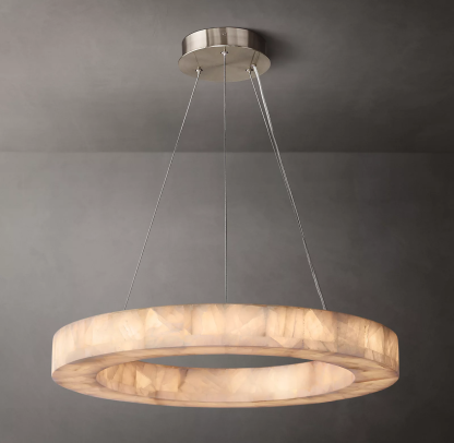 Handmade Calcite Round Chandelier31″ 40'' 60''-Sylvia Space