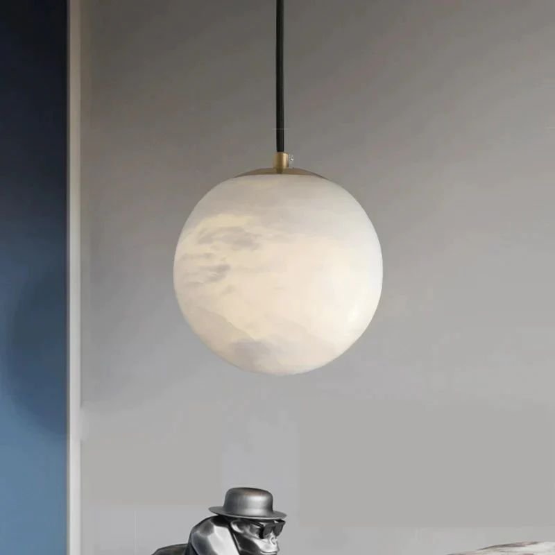 Pulsu Alabaster Pendant Light-Sylvia Space